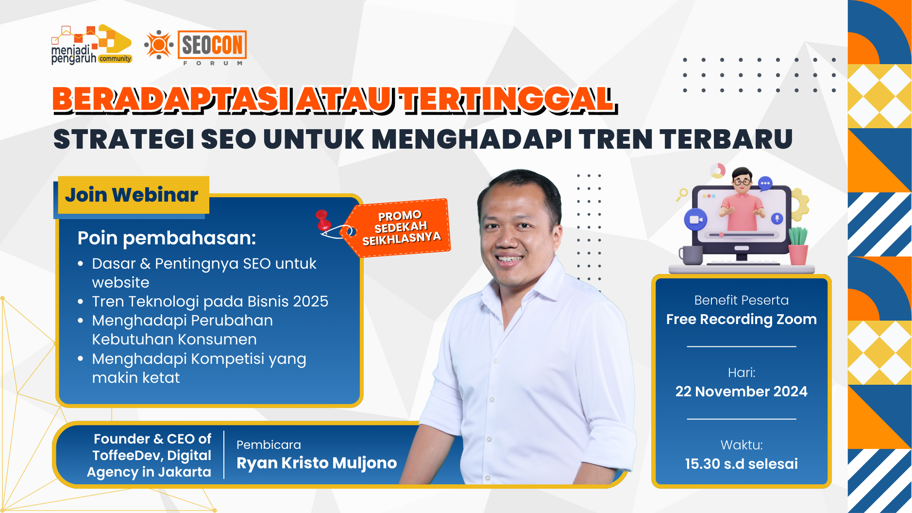 Beradaptasi/Tertinggal Strategi SEO untuk Menghadapi Tren Terbaru (Webinar)